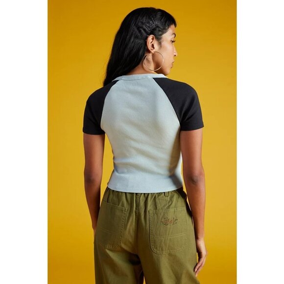 nwt OBEY Services Graphic Stevie Baby Tee in Surf Spray - Size L - Picture 14 of 14